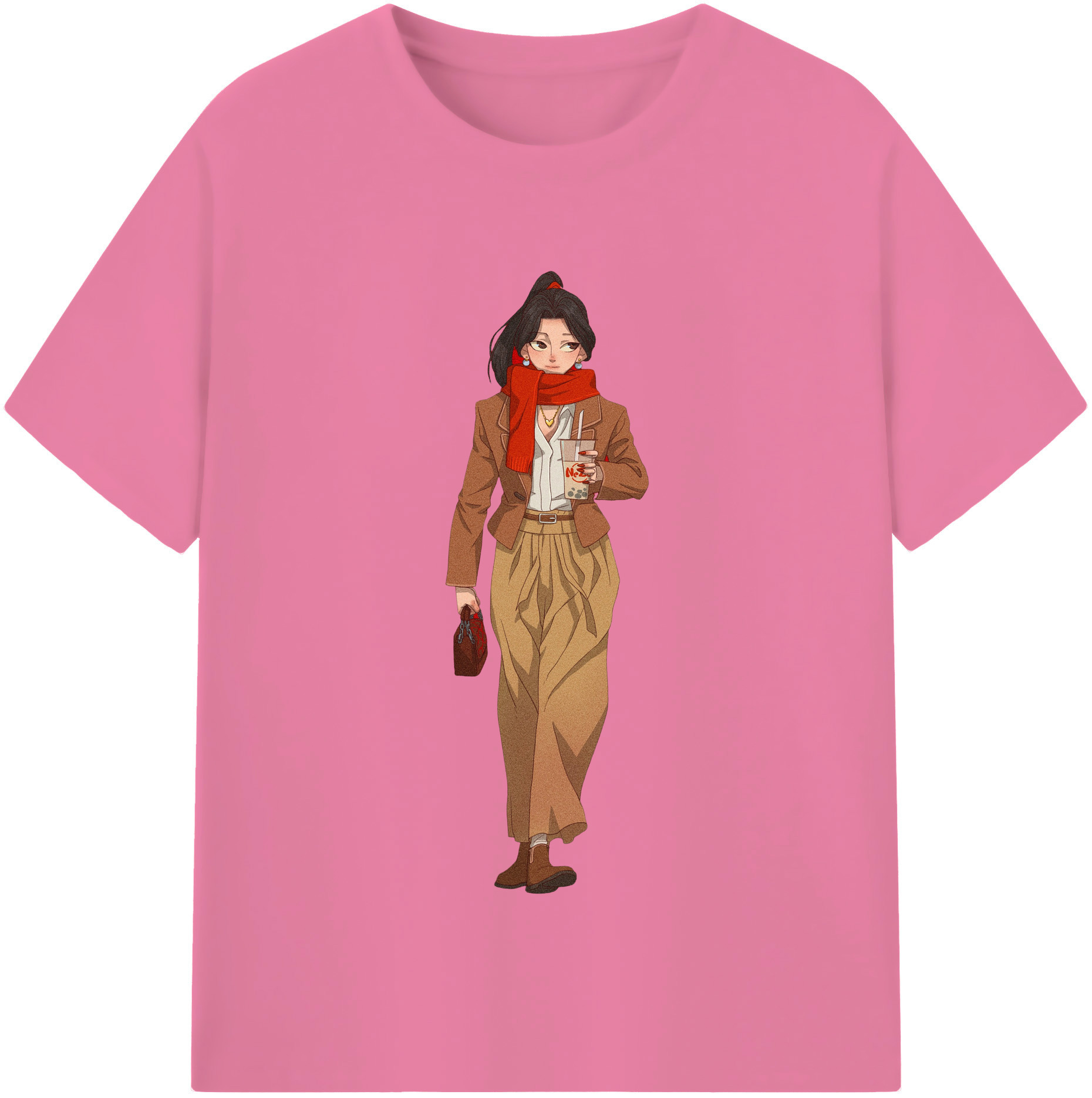 （画像用） Ne Zha 2 ナタ 魔童の大暴れ 綿100％半袖Tシャツ（フロントプリント）